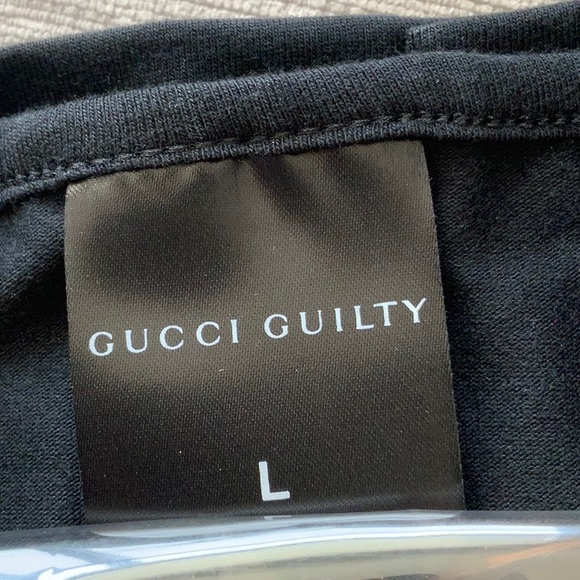 ❣️New Large Black Sliver  Gucci Guilty T Shirt Women - Picture 5 of 5